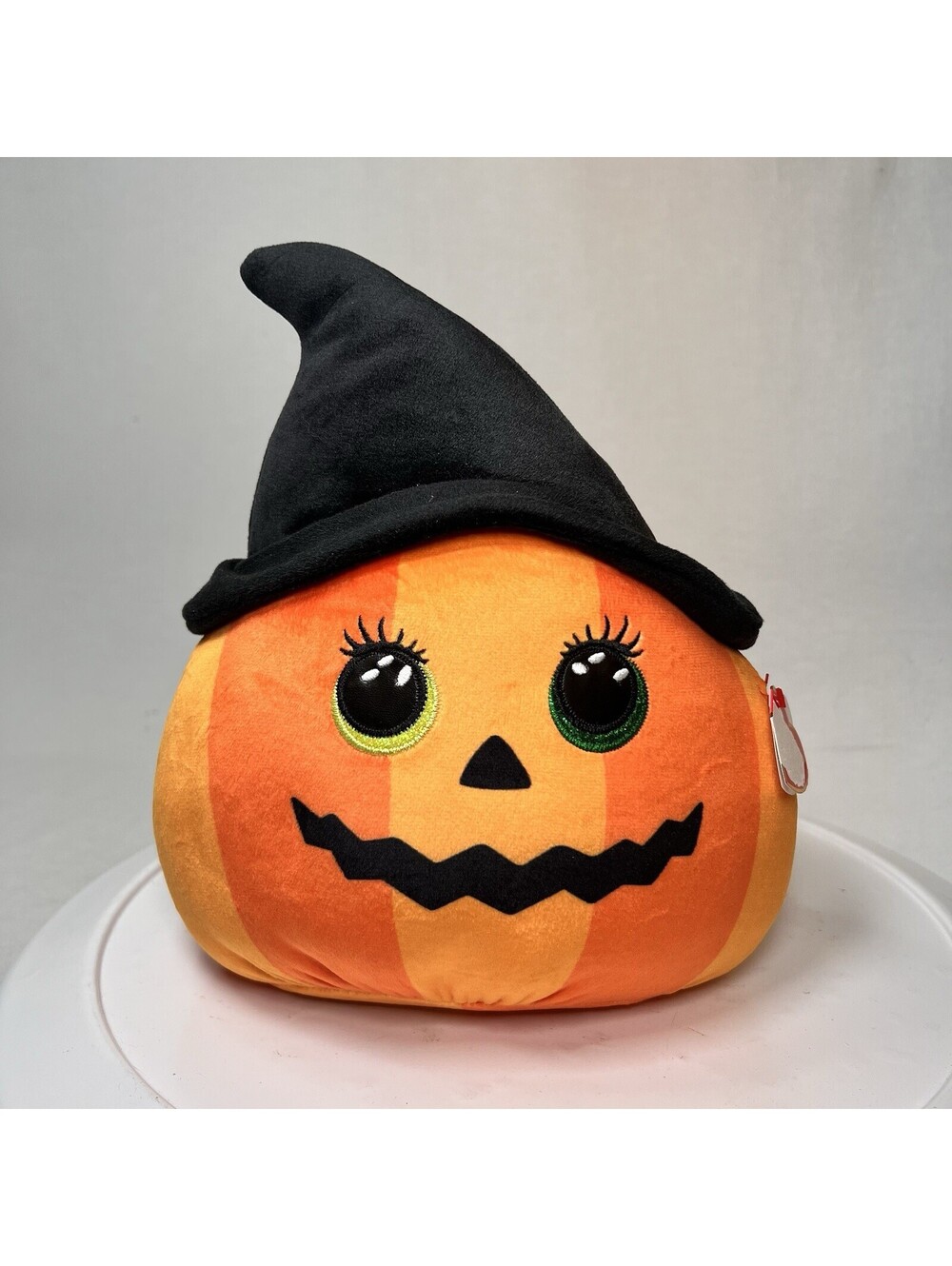 TY Squish-A-Boos (Squishies) Plush RAMONA the Halloween Pumpkin (10 inch) -NEW!